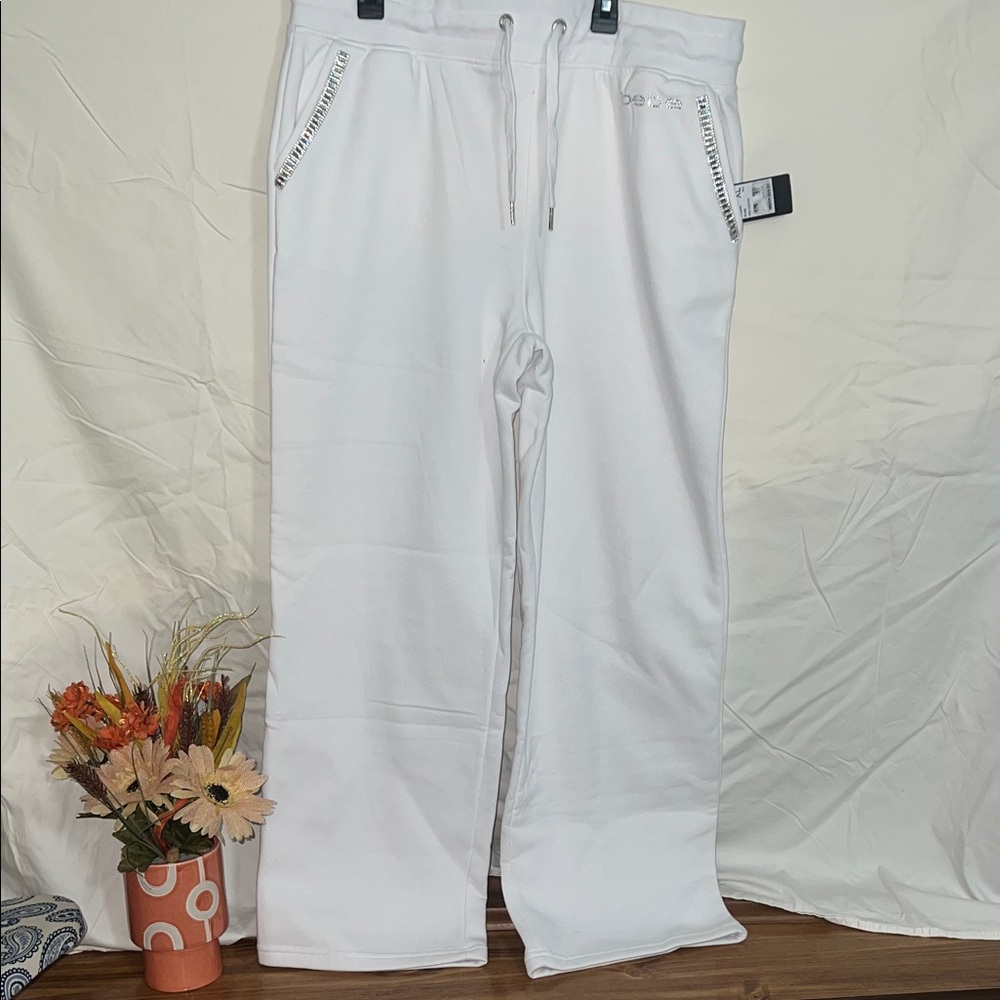 Bebe Sport White Drawstring Pants